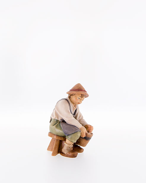 geschnitzte Krippenfiguren von Lepi aus dem Grödnertal