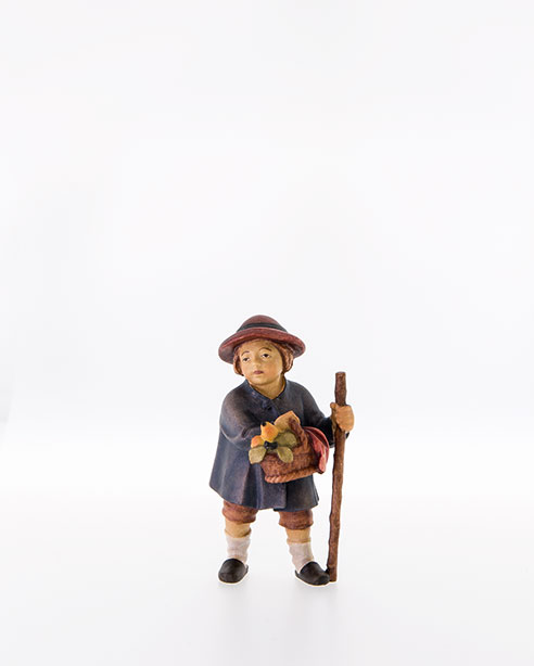 geschnitzte Krippenfiguren von Lepi aus dem Grödnertal