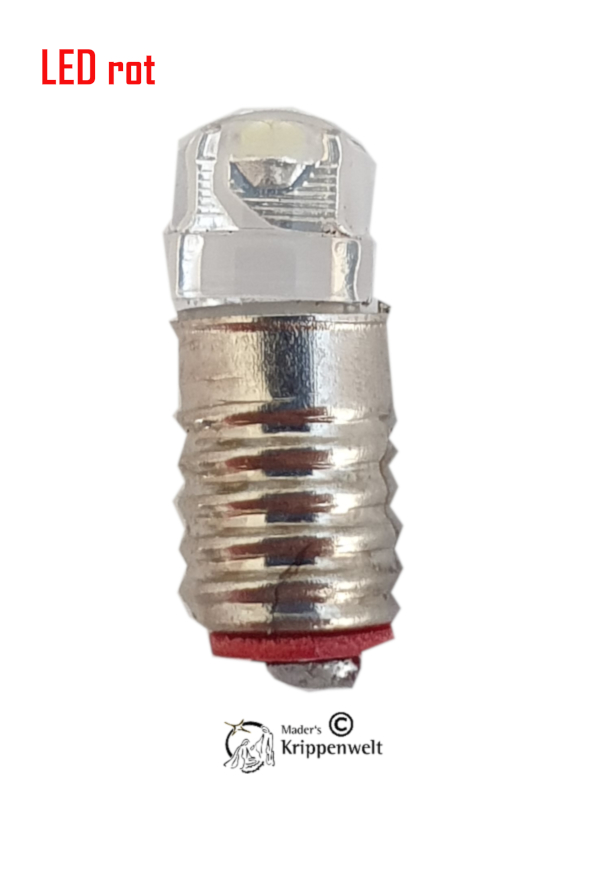 Artikel anzeigen LED rot Schraubbirne E5,5