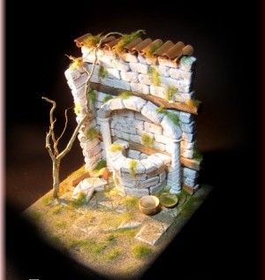 klicken um großes Bild anzuzeigen orientalischer Wandbrunnenbausatz als Krippenzubehör