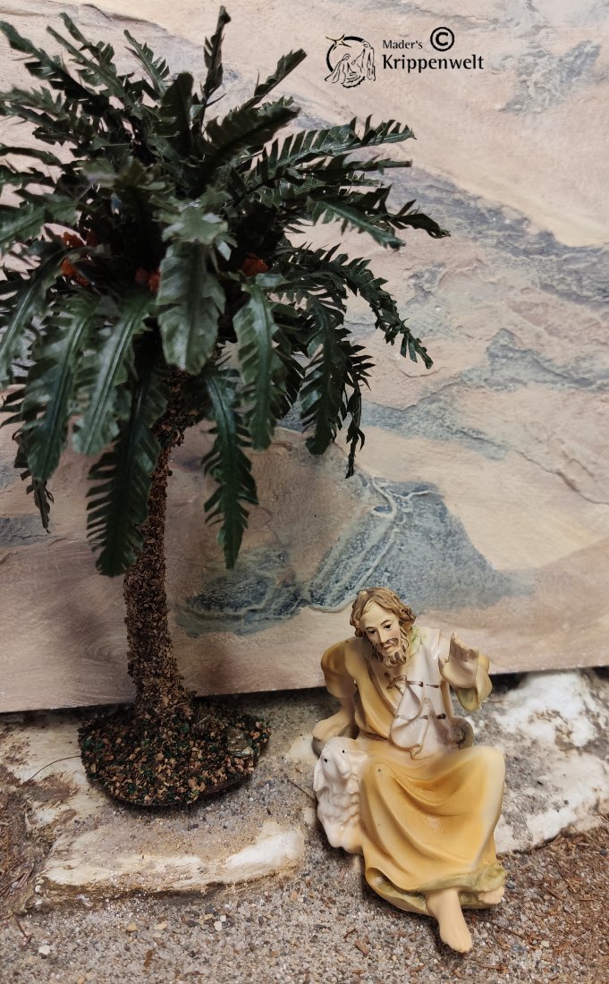 klicken um großes Bild anzuzeigen 15cm oder 25cm Palme als Krippenbotanik