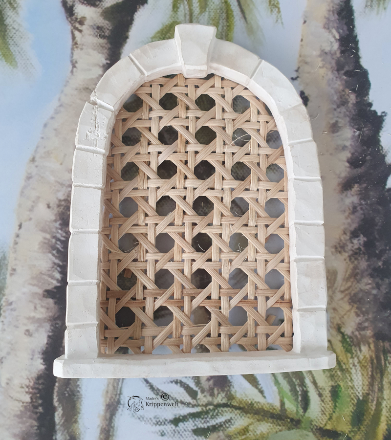 Fenstergitter Natur Holz orientalisch