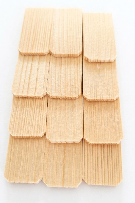 Dacheindeckung - Holzschindeln groß in 3 Varianten - Bild 4
