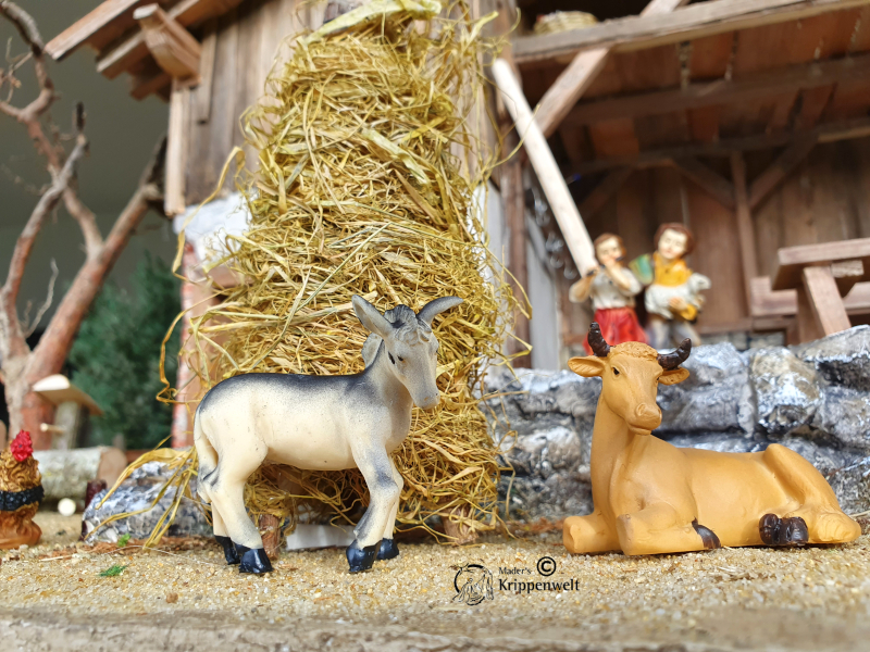 Artikel anzeigen Ochs und Esel als Krippenfiguren für ihre Weihnachtskrippe