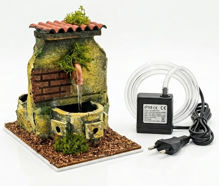 Brunnen elektrisch aus Kork