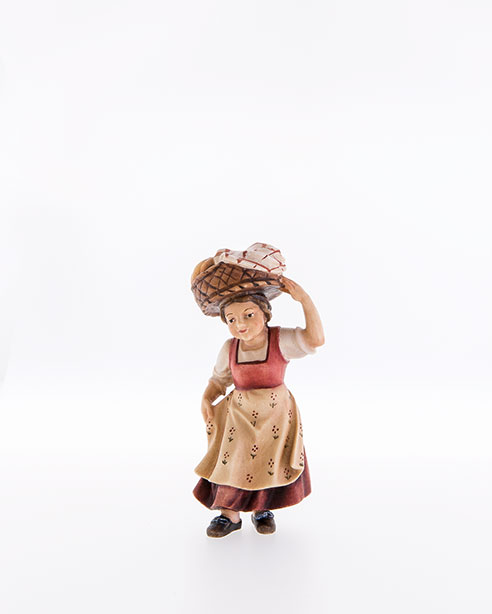 geschnitzte Krippenfiguren von Lepi aus dem Grödnertal