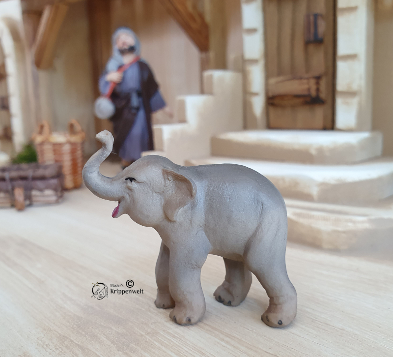 Artikel anzeigen Krippenfigur aus Polystone - Elefant klein