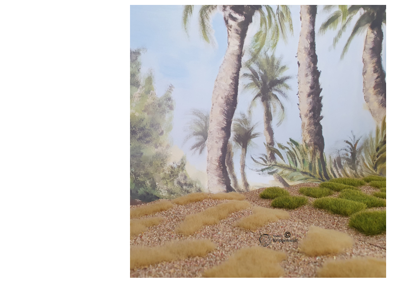 klicken um großes Bild anzuzeigen Naturwiese - Steppe für orientalische Krippenlandschaft