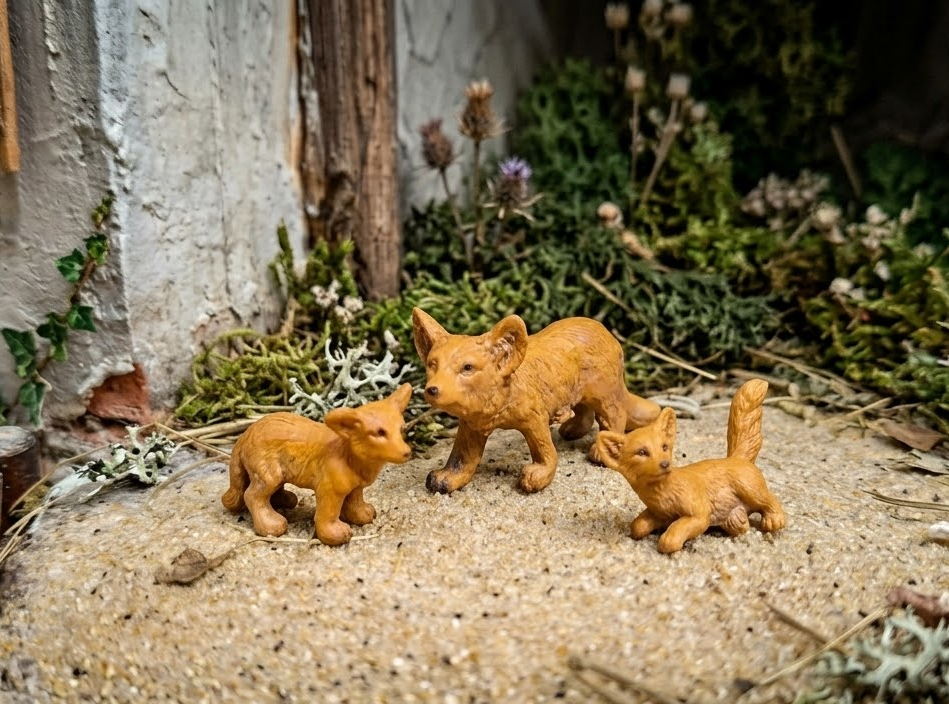 Tiere - Fuchsfamilie