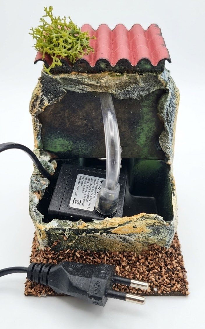 Brunnen elektrisch aus Kork - Bild 2