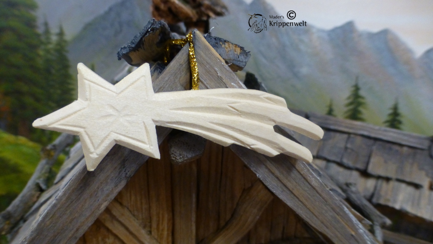 Artikel anzeigen Komet aus Holz als Krippenzubehör