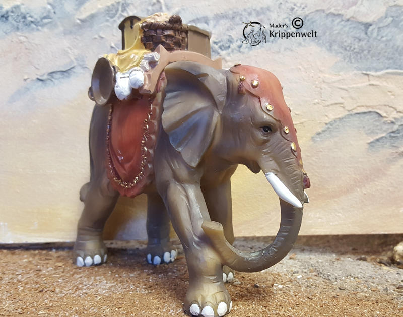 Krippenfigur aus Polystone - Elefant