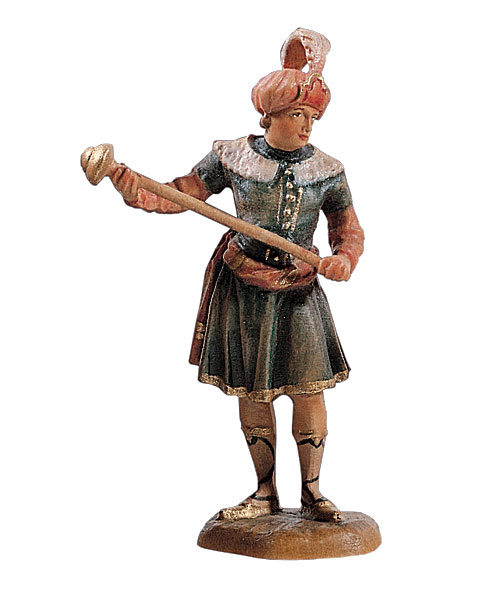 geschnitzte Krippenfiguren von Lepi aus dem Grödnertal