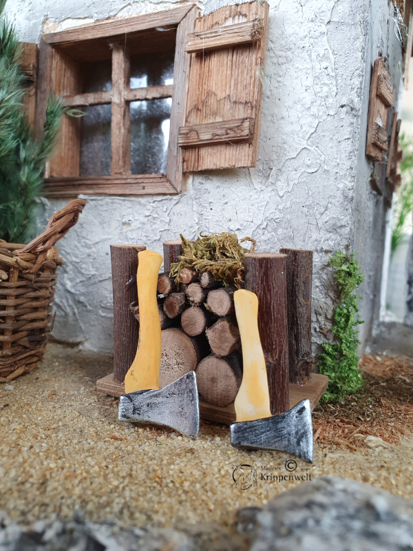 Artikel anzeigen Beil oder Axt als Krippenzubehör