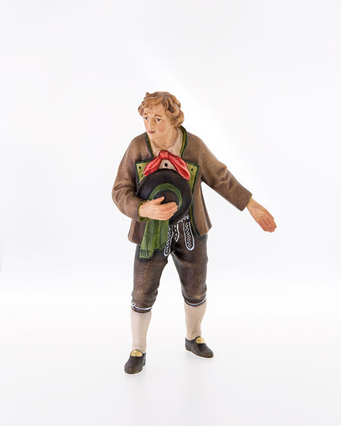 geschnitzte Krippenfiguren von Lepi aus dem Grödnertal