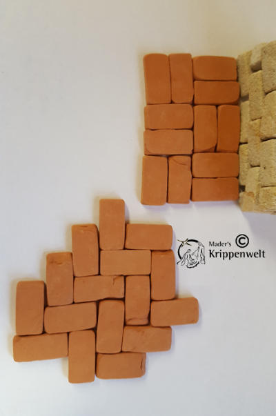 Artikel anzeigen Krippenbaumaterial kleine Ton Bodenfliesen