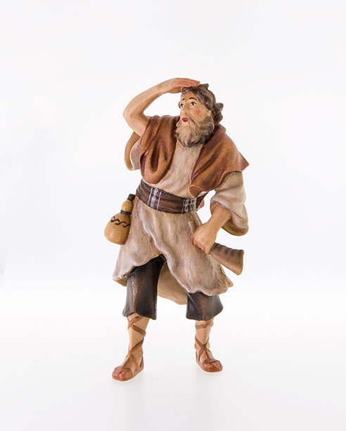 geschnitzte Krippenfiguren von Lepi aus dem Grödnertal