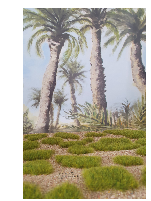 klicken um großes Bild anzuzeigen Naturwiese - Steppe für orientalische Krippenlandschaft