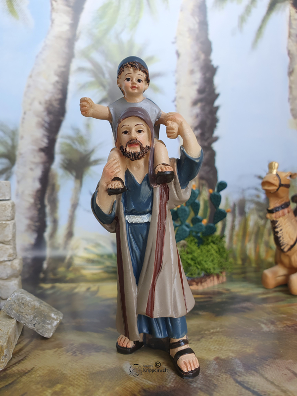 klicken um großes Bild anzuzeigen Hirte mit Kind auf Schulter als Ergänzungsfigur