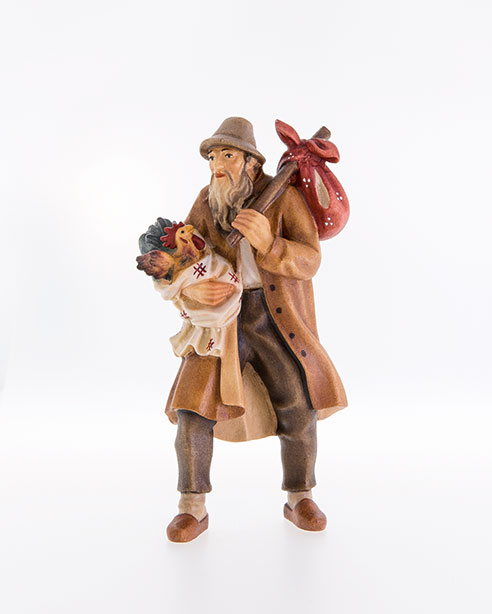 geschnitzte Krippenfiguren von Lepi aus dem Grödnertal