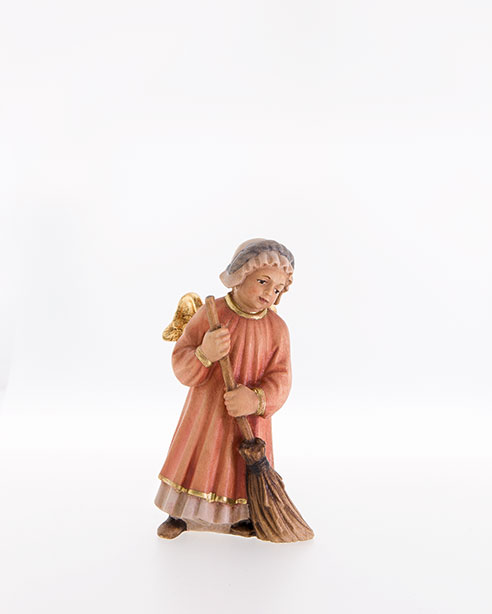 geschnitzte Krippenfiguren von Lepi aus dem Grödnertal