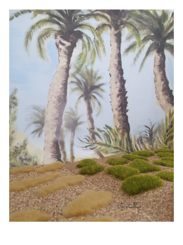 klicken um großes Bild anzuzeigen Naturwiese - Steppe für orientalische Krippenlandschaft