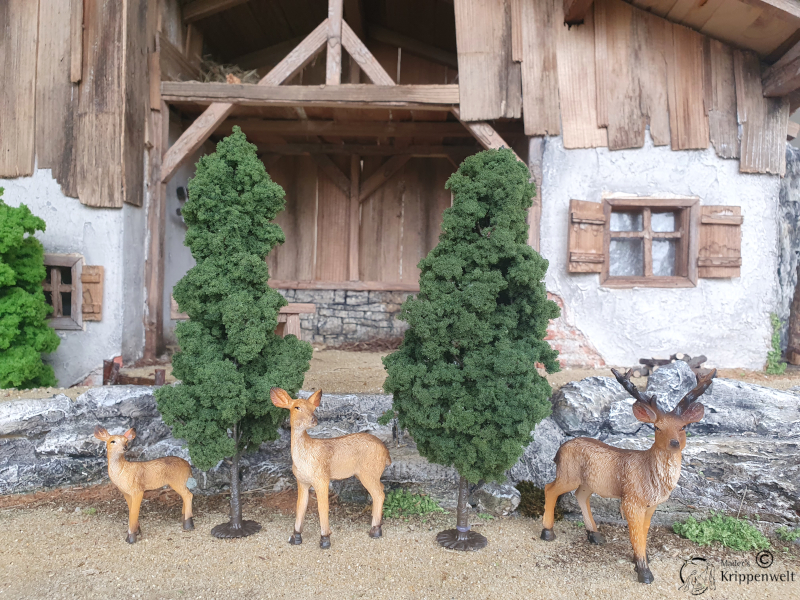 Artikel anzeigen Reh Familie aus Polystone für ihre Weinachtkrippe