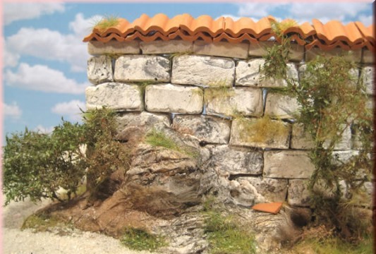 Mauersteine für den Krippenbau