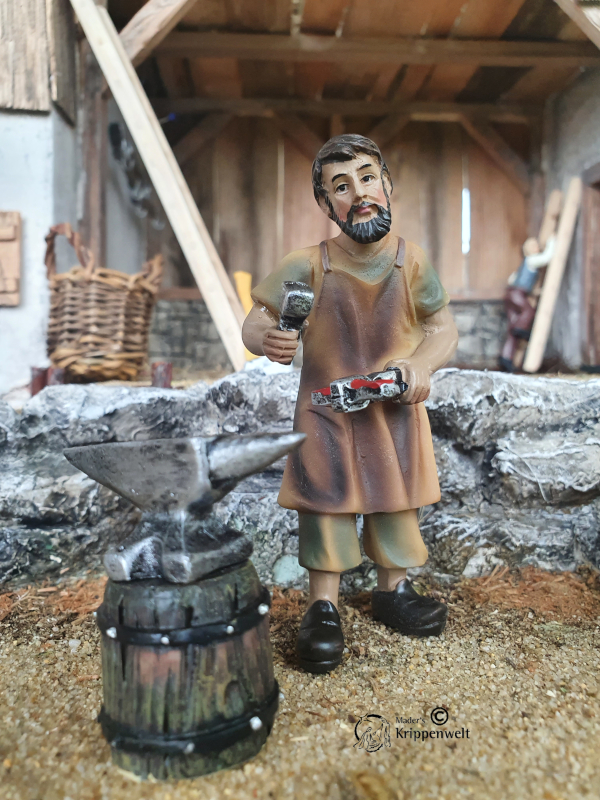 Artikel anzeigen Schmied als Krippenfigur aus Polystone