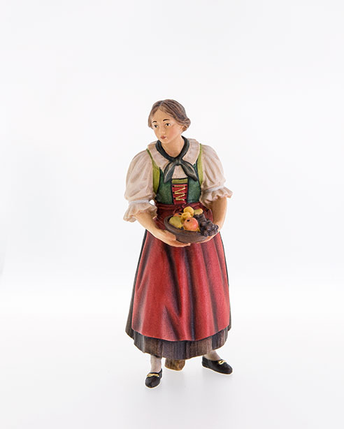 geschnitzte Krippenfiguren von Lepi aus dem Grödnertal