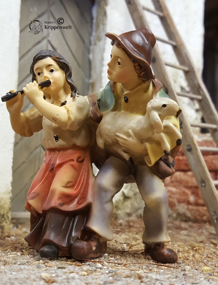 klicken um großes Bild anzuzeigen schöne Einzelfigur aus Polystone für ihr Krippenfigurenset