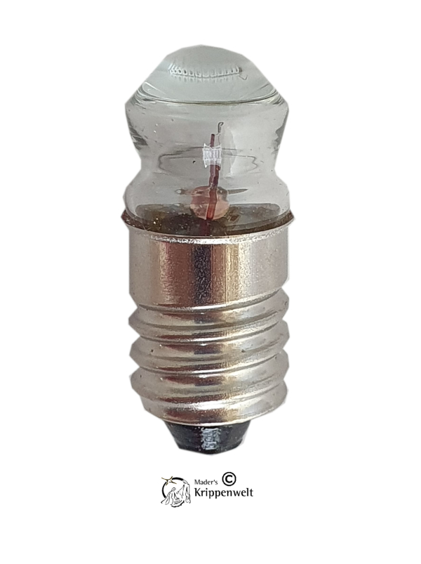 Linsenbirne für Kleinteile-Ersatzteile | E10 Strahler/Scheinwerfer | Krippenbeleuchtung | Krippenshop Kleinteile-Ersatzteile-Ersatzglühbirne